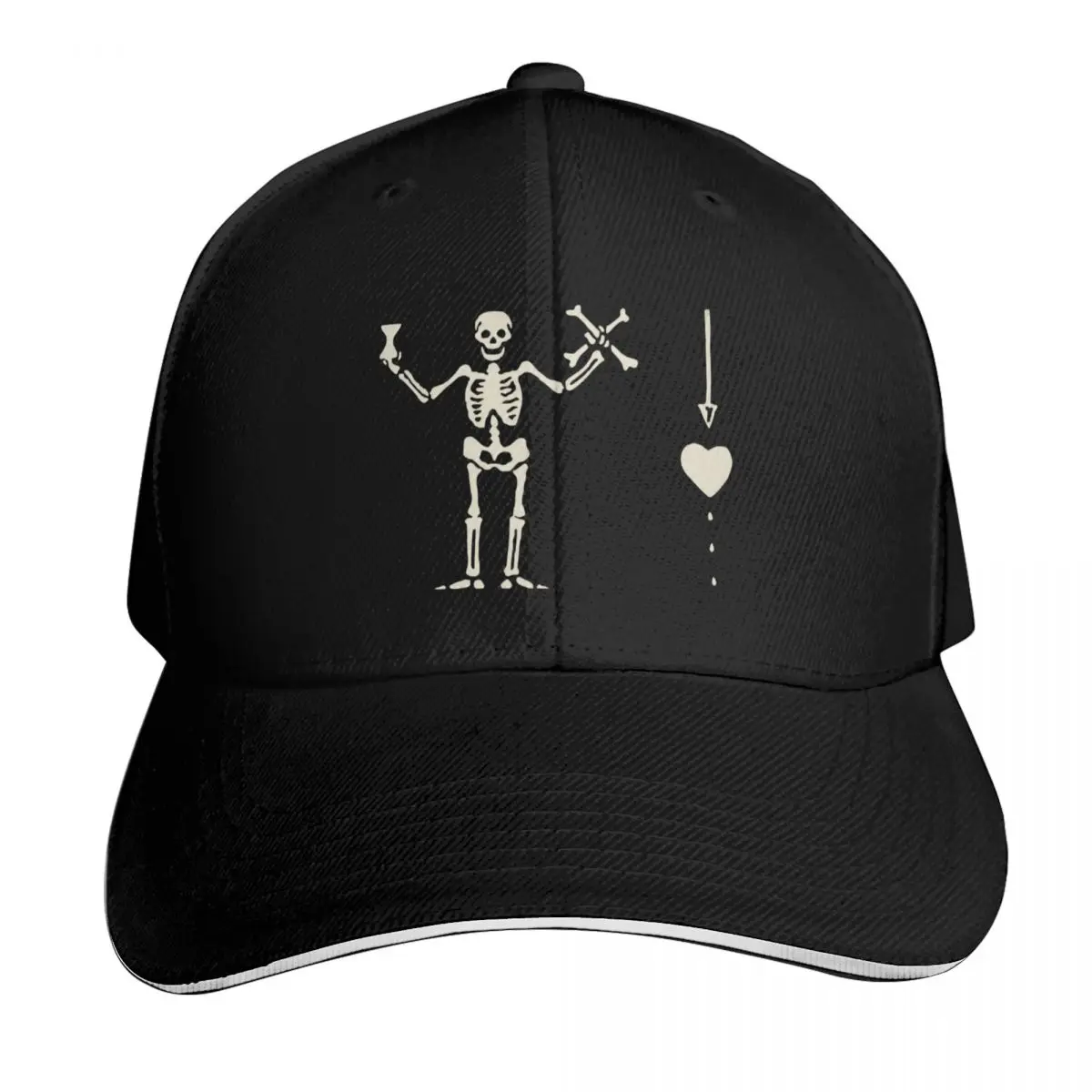 Pirate: Bartholomew Roberts (Black Bart) 2nd Flag Gorra de béisbol, sombrero para el sol, bolsa de playa, moda de golf para hombres y mujeres