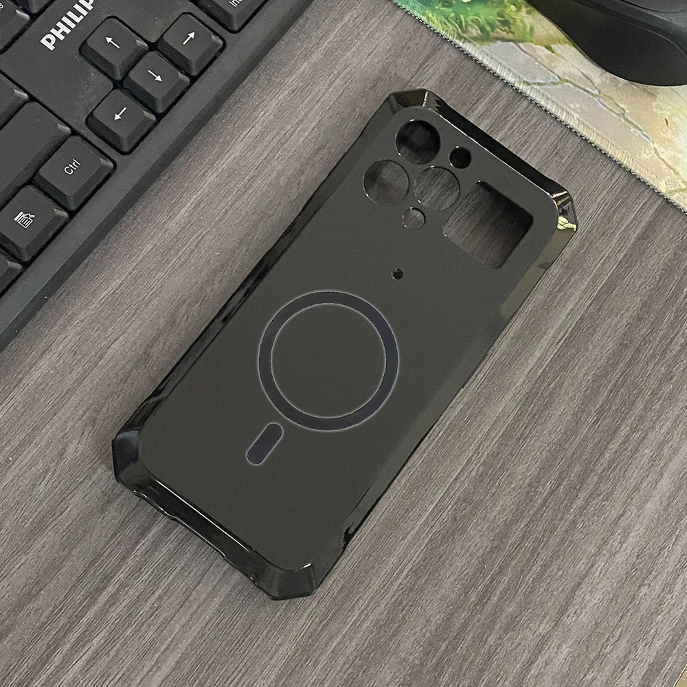 Case For Blackview BL8000 Casing Clear Case Phone Case Cover Support Magnetic Wireless Charger with Holder