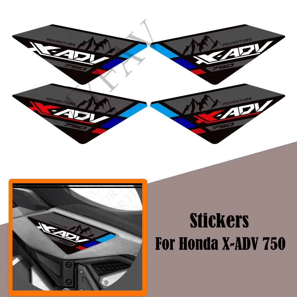 

New Motorcycle Stickers Decals Protector Tank Pad Kit Knee Wheels Body Fender Shell For Honda X-ADV 750 XADV 750 2021 - 2024