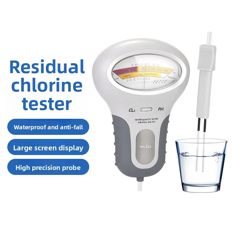 2-in-1 Residual Chlorine Tester CL & PH PH Meter Water Quality Tester Chlorine Detection
