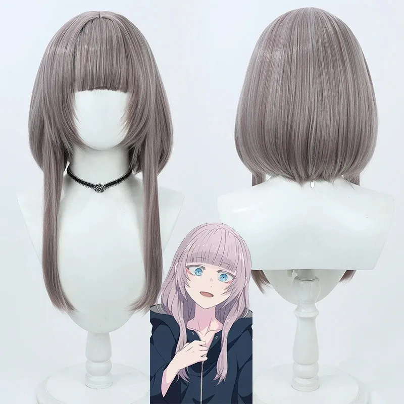2025 aaa Anime Call of the Night Cosplay Wig PYofukashi no Uta Nanakusa Nazuna Grayish Heat Resistant Synthetic