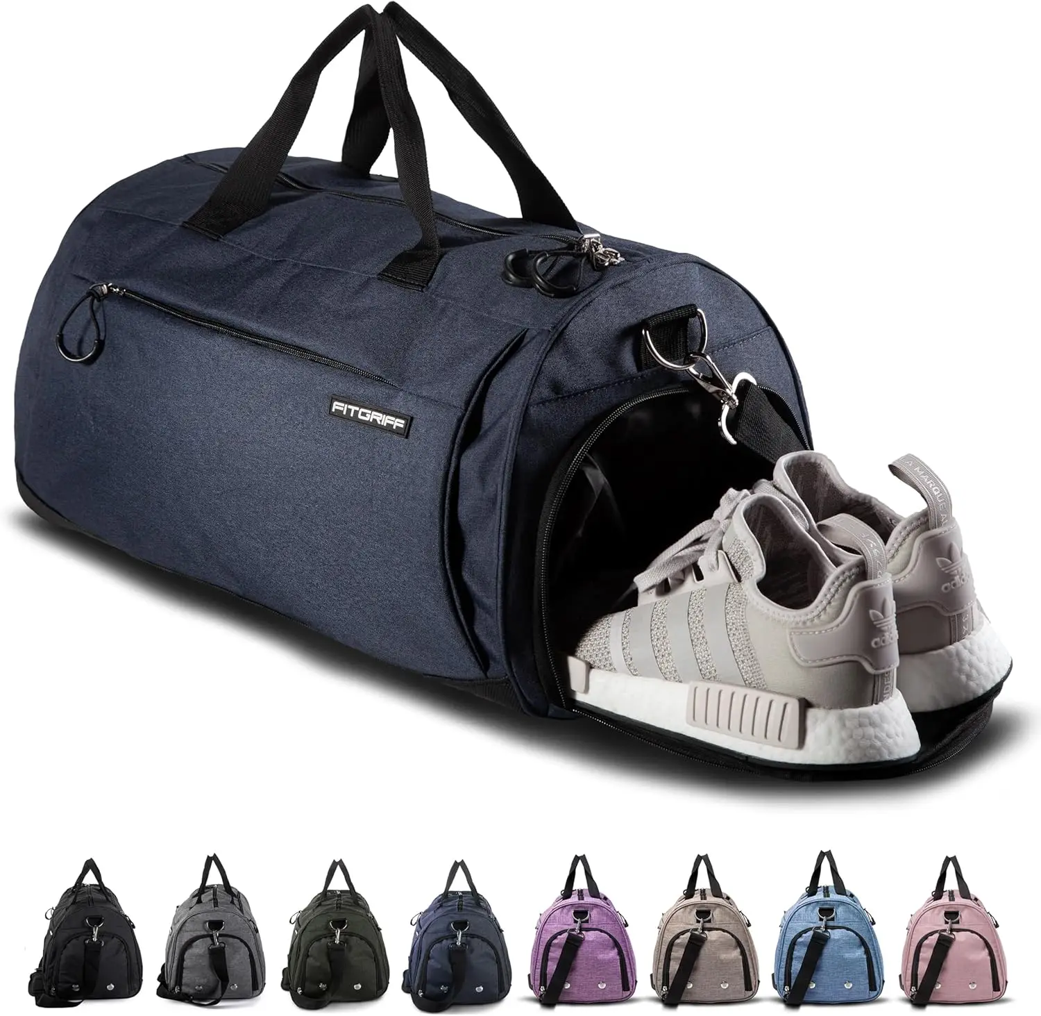 

Bag for Men & Women with Shoe & Wet Compartment - Duffle Bag for Travel, Sports, Fitness & Workout
