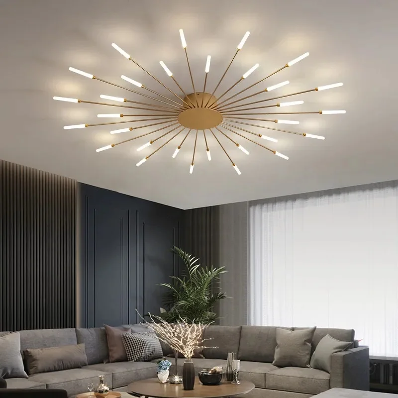 

Modern Art Ceiling Light LED Luster Indoor Home Lighting For Bedroom Hall Living Kids Room Acrylic Lamps Fixture Frame 110v-260V