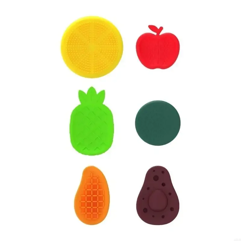 

6 шт., текстурированная подушечка с сенсорным камнем, игрушка для детей, инструмент для снятия стресса и расслабления рук, для и