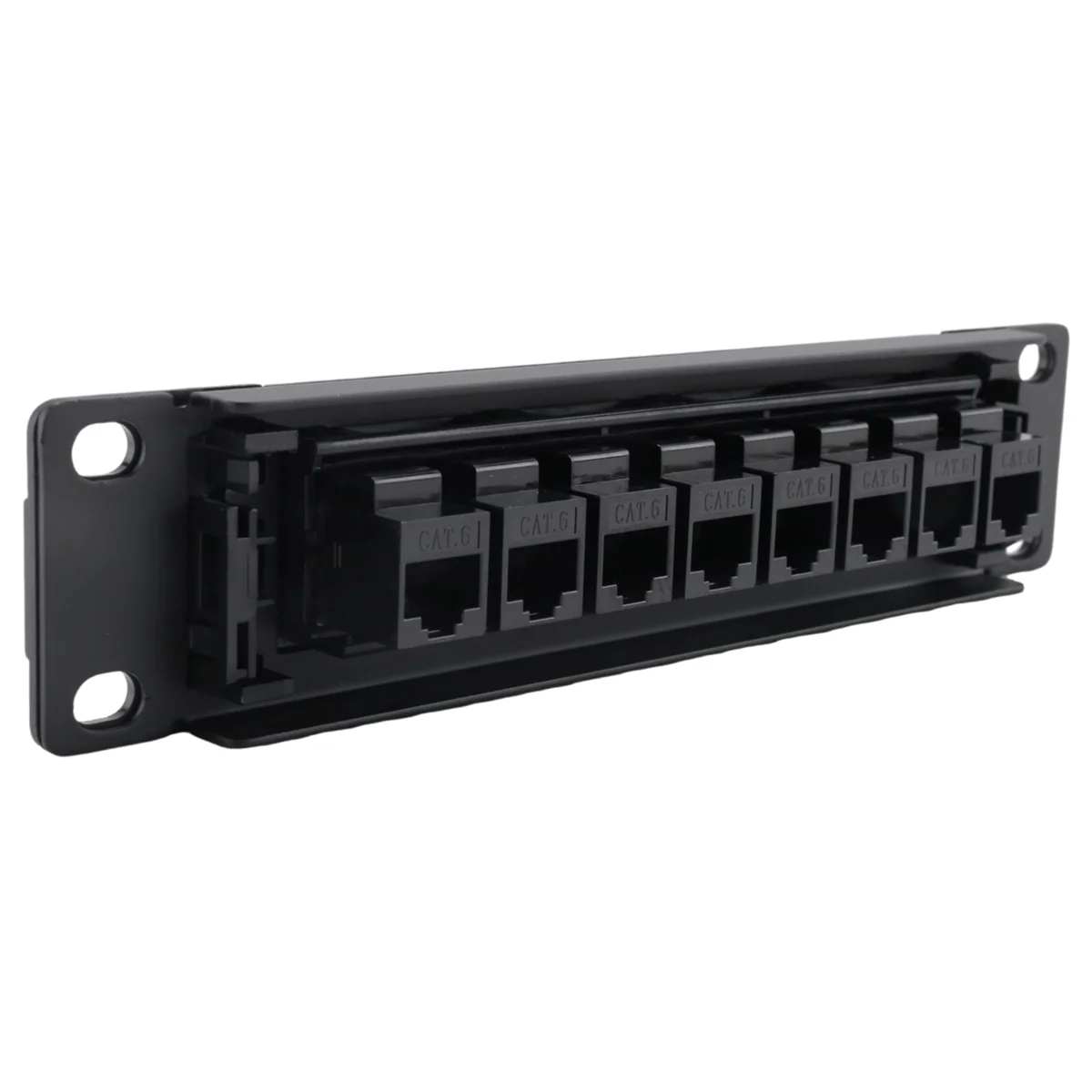 Neues 8-Port Straight-Through CAT6 Patch Panel RJ45 Netzwerkkabel Adapter Jack Ethernet Distribution Frame