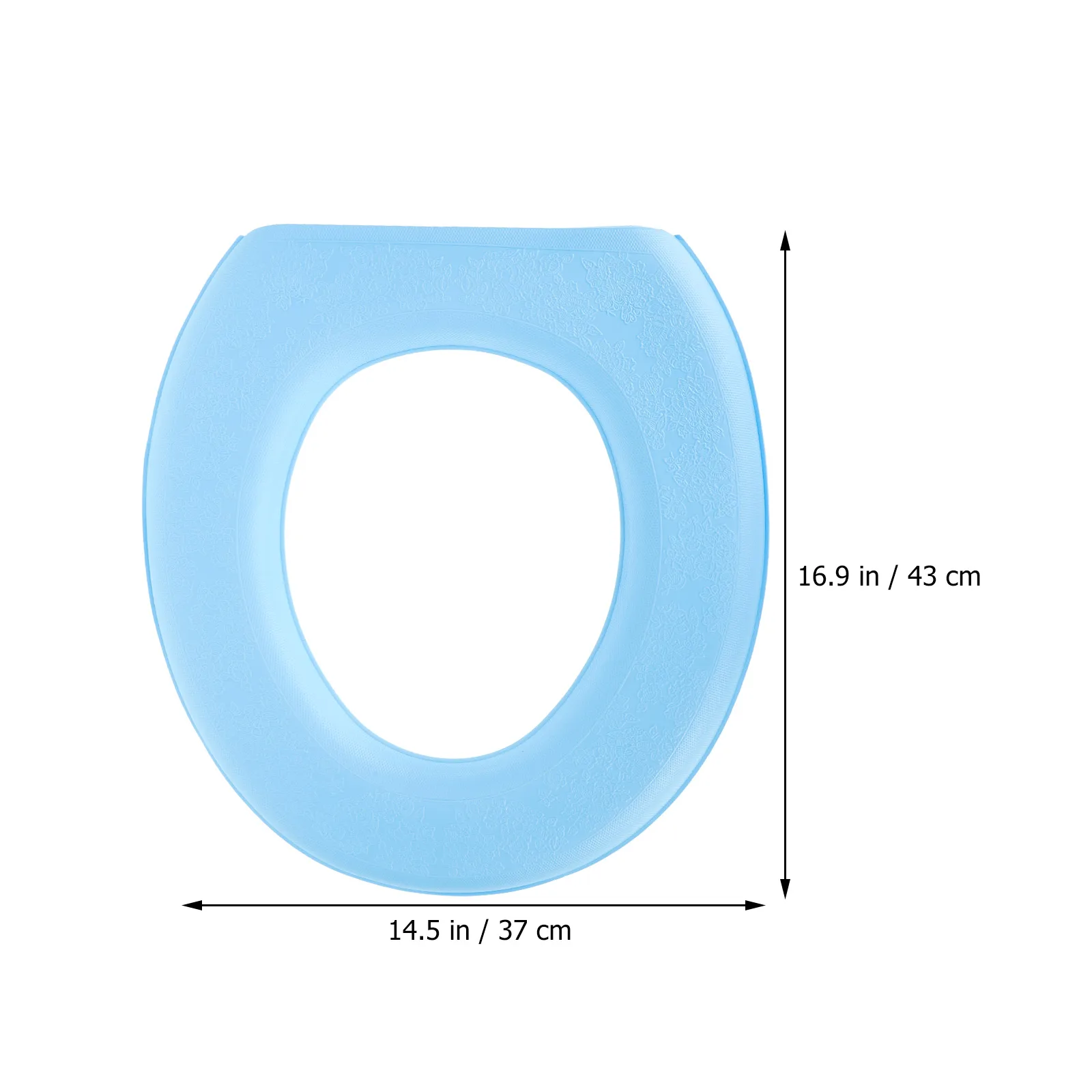 

2pcs Water proof EVA Toilet Seat Cushion Pad Blue Washable Bathroom Supply Thicken Cover Smooth Surface Comfortable Summer Use