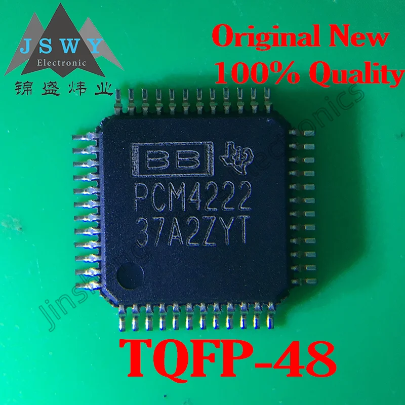 (1/5 pcs) PCM4222PFBR TQFP-48 PCM4222/Dual Channel 24-bit 216kHz Sampling Multi-bit Delta Sigma Analog to Digital Converter