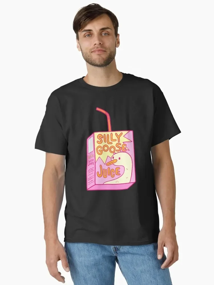 

Повседневная модная футболка с круглым вырезом для влюбленных — футболка с причудливым гусем — уличная одежда с принтом Juice Motif, Новое поступление, футболка S-4XL