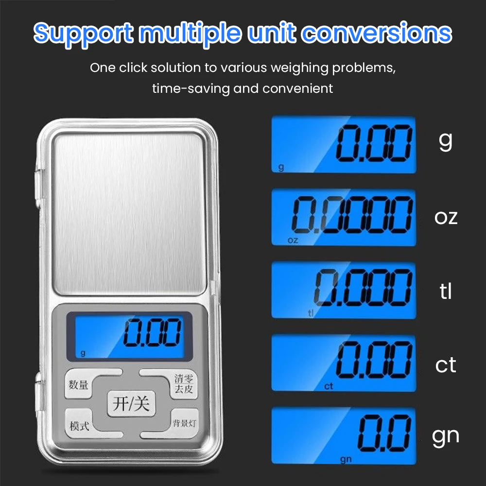 Precision Mini Electronic Scale 0.1g High Precision Portable Gold Jewelry Scale Jewelry Herbal Tea Grams