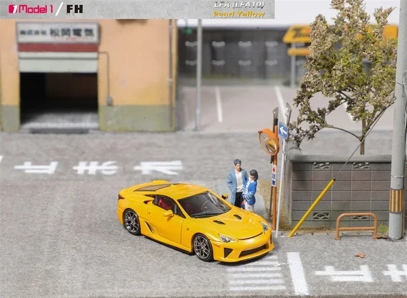 Focal Horizon FH x Model One 1:64 LFA Pearl Yellow Limited999 Diecast Model Car