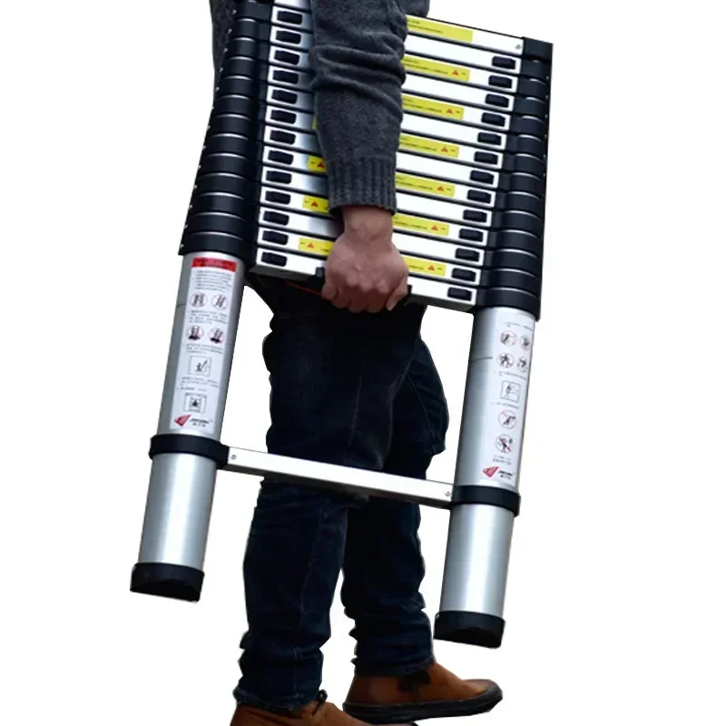 Household Telescopic Ladder PortableThickened Aluminum Ladders Engineering Outdoor Folding Ladder