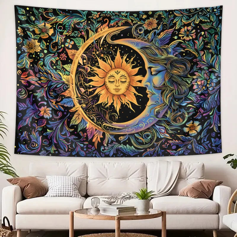 Tapestries Sun Scenery Fantasy Bedroom Room Decoration Background Wall Hanging Cloth