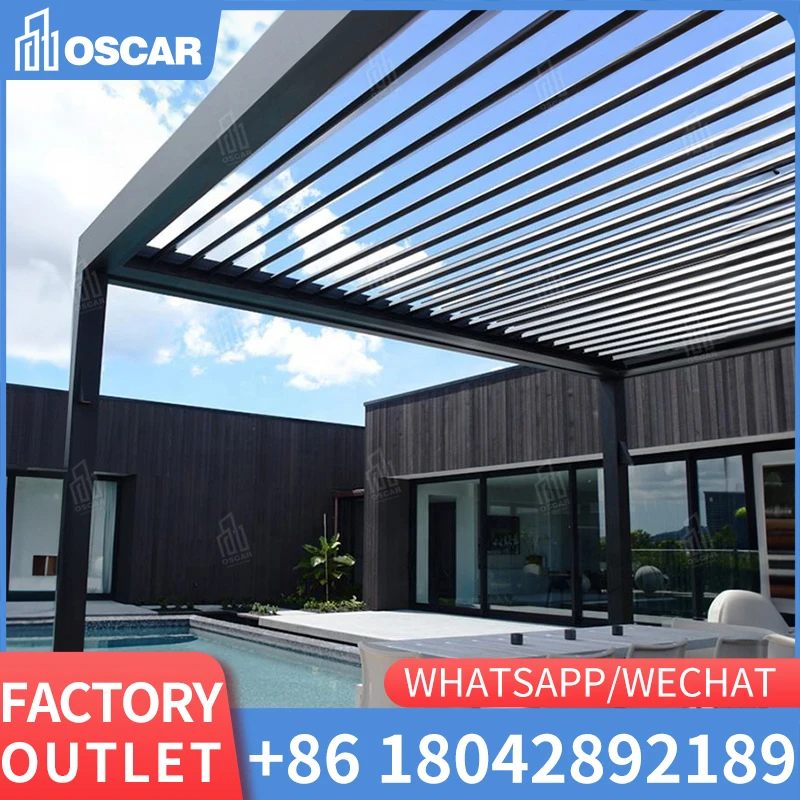 3x3 3x4 3x5 3x6 4x3 4x4 4x6 6x3 6x4 Outdoor Garden Waterproof Aluminium Louvered Pergola Gazebo Pergole Pergula Pargola Pavilion