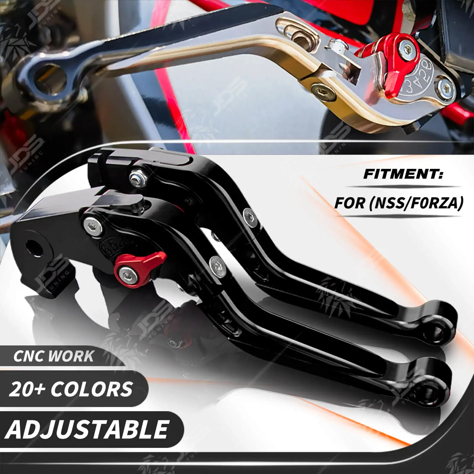 For Honda NSS FORZA 350/300/250/125/150/750 2001-Present Clutch Lever Brake Lever Set Adjustable Motor Handle Levers Accessories