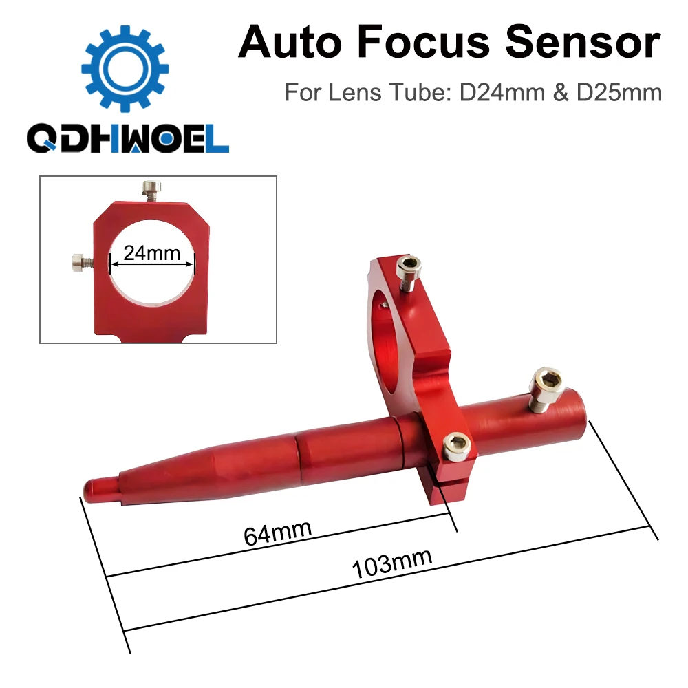 QDHWOEL Auto Focus Focusing Sensor Z-Axis for Automatic Motorized Up Down Table CO2 Laser Engraving Cutting machine