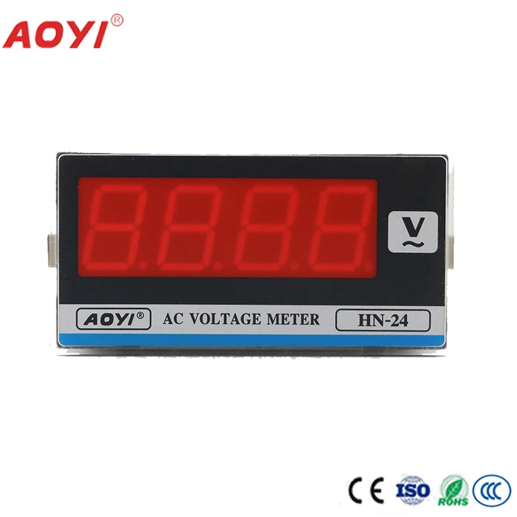 5 قطعة AOYI رائجة البيع البلاستيك المحمولة الفولتميتر الرقمي تيار مستمر HN-24SX-DCA