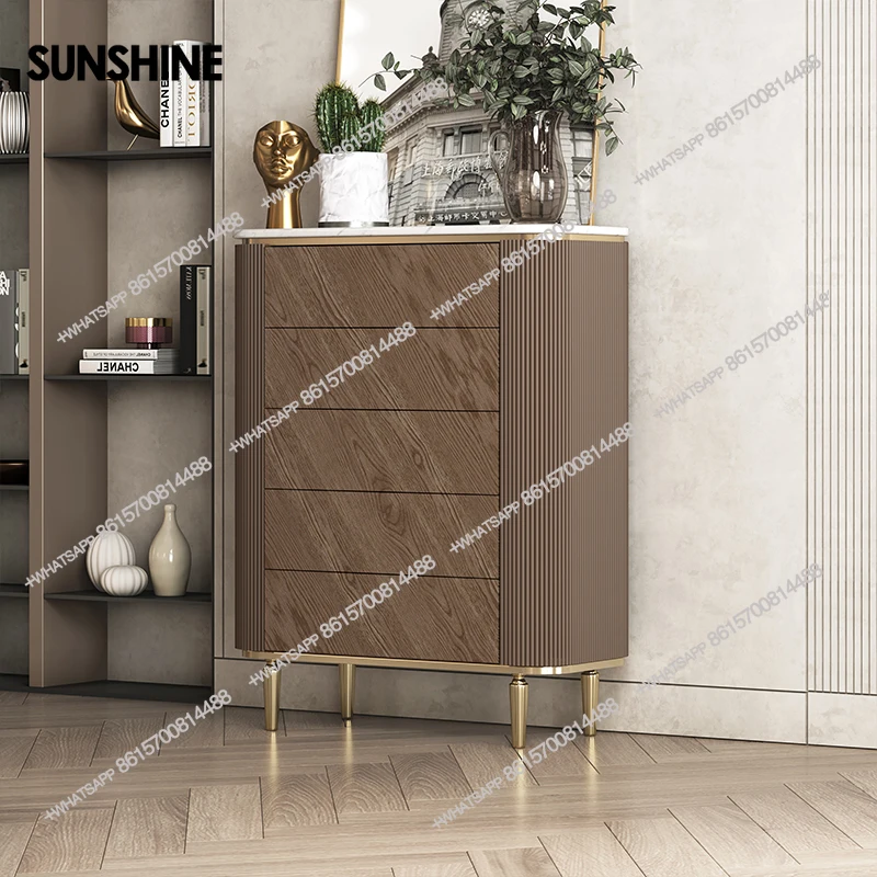 

Bedroom storage cabinet Simple modern storage high cabinet Drawer six-bucket cabinet