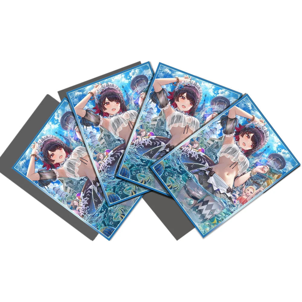 

60PCS 67×92mm Holographic Art Anime Cartoon Card Sleeves Top Loading Board Game Card Protector for TCG/PTCG/PKM