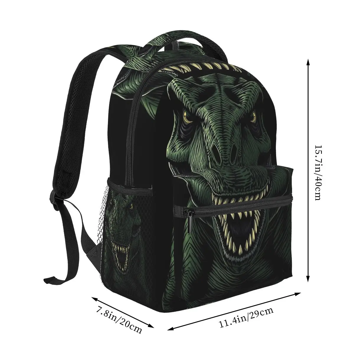 Roaring T-Rex Jungle Dinosaur Theme Backpack Hot Sale Daypack Large Capacity Kids BookBag School Bag Shoulder Bags for Men Women