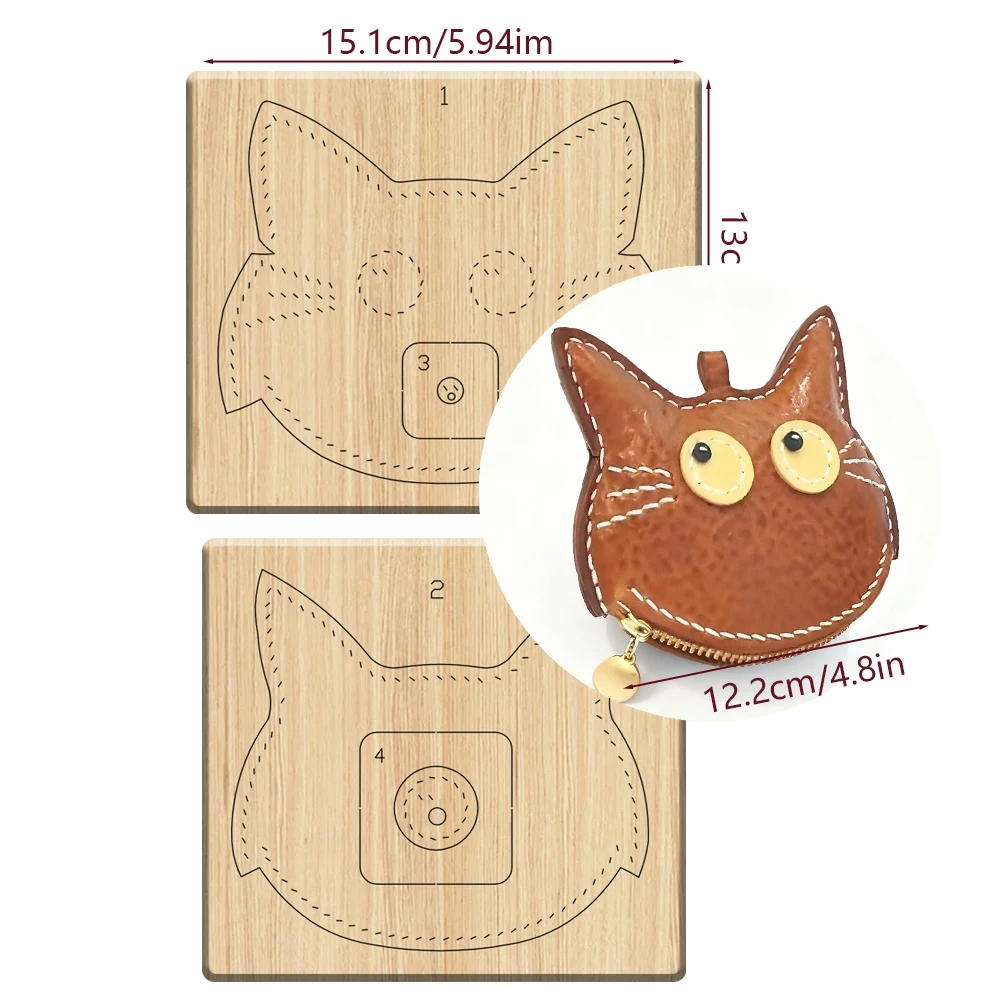 

Форма для вырезания из дерева и кожи в форме кошки, для самостоятельного изготовления, эксклюзивный инструмент для любителей кожевенного ремесла.