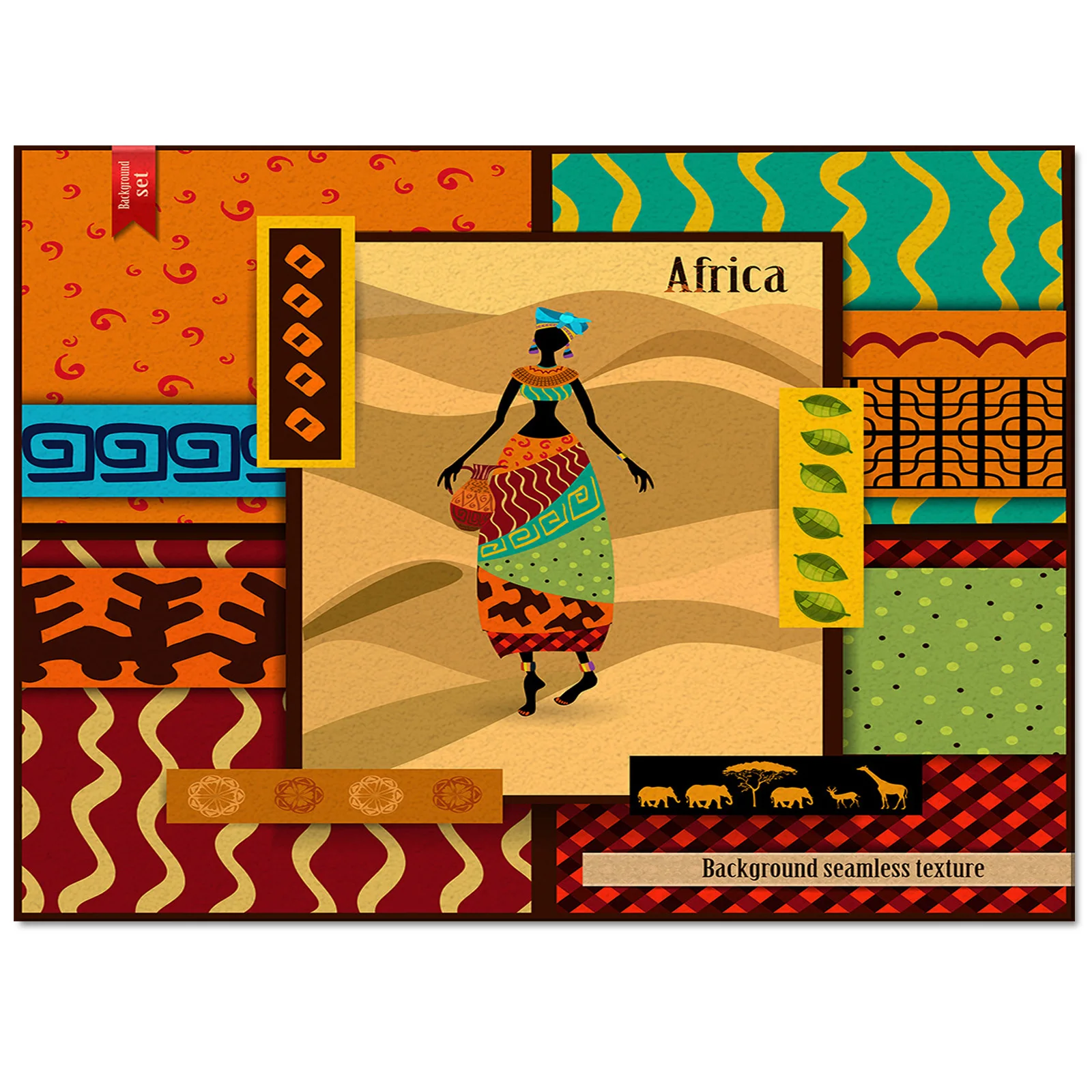 African Girl Costumes Colorful Art Animal Skirt Carpet Area Rug Kids Room Living Room Bedroom Home Play Decoration Floor Mat