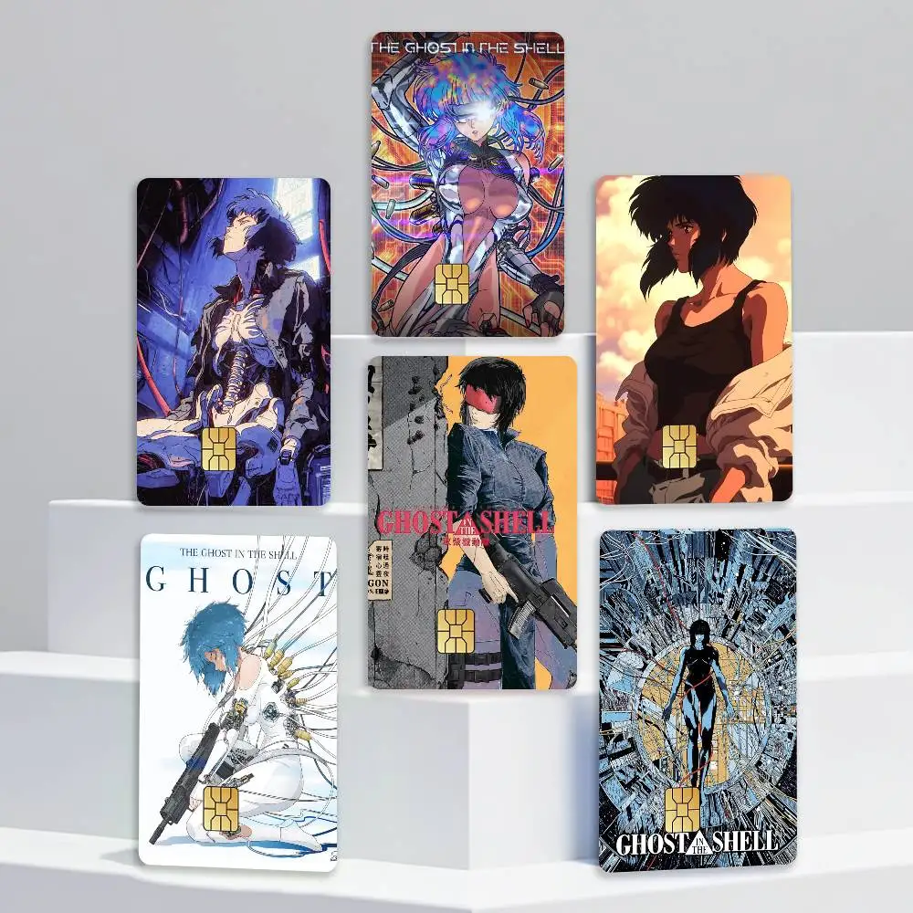 The Major GitS Motoko Kusanagi Card Stickers for Bank Access Protective Waterproof Film Cover Sticker Gift