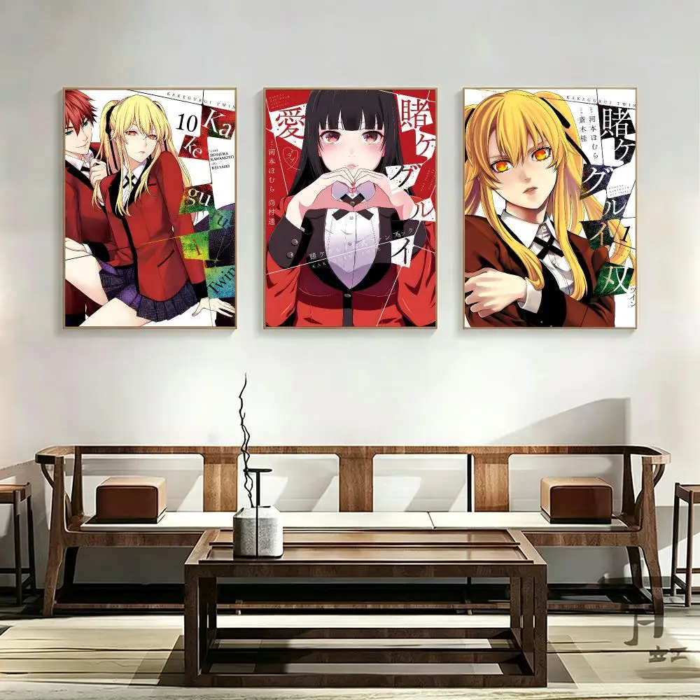 Anime Kakegurui Poster Poster HD Printing frameless Fresh natural Style Wall Art Home Decor For Living Room Bedroom Gift