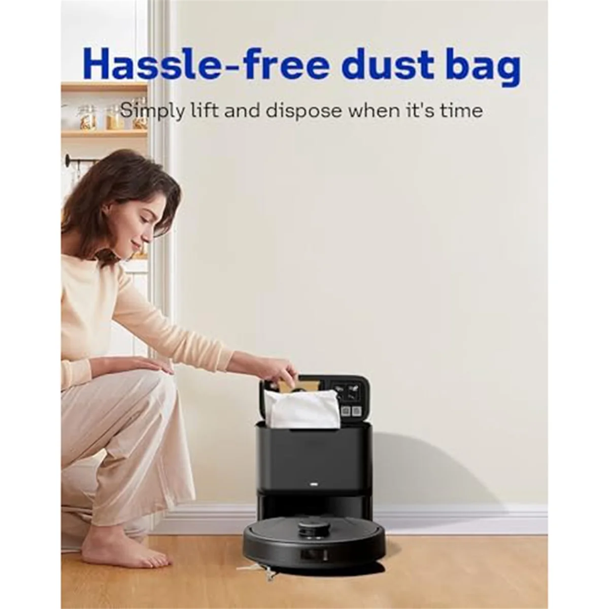 ถุงเก็บฝุ่นสำหรับ eufy L50 L60 SES, สถานีแบบ self-Empty, 10แพ็ค