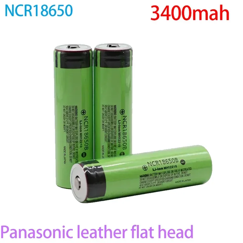 1-20 cells 18650 battery NCR18650B 3.7V 3400mAh 18650 lithium rechargeable battery real capacity flashlight remote control