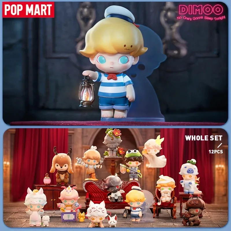 Pop Mart Dimoo Blind Box Toys, Ninguém Vai Dormir Juntos Série, Action Figure Kawaii, Caixa Caja Mystery Dolls, Presente Meninas