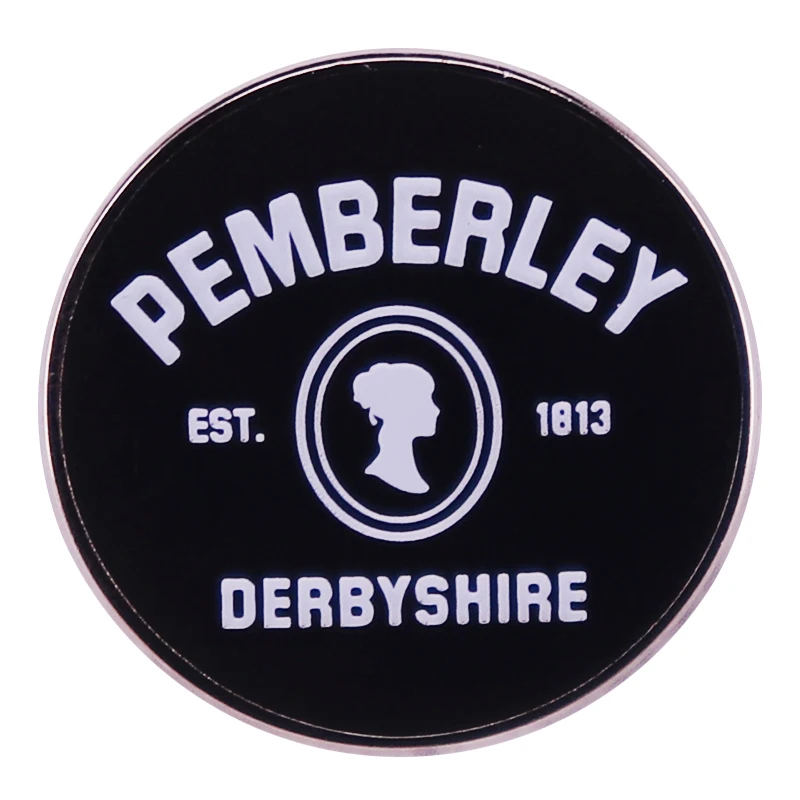 Pride N Prejudice Pemberley Derbyshire Enamel Pin Book Lover Badge Bookish Brooch Jewelry Backpack Decoration Accessories