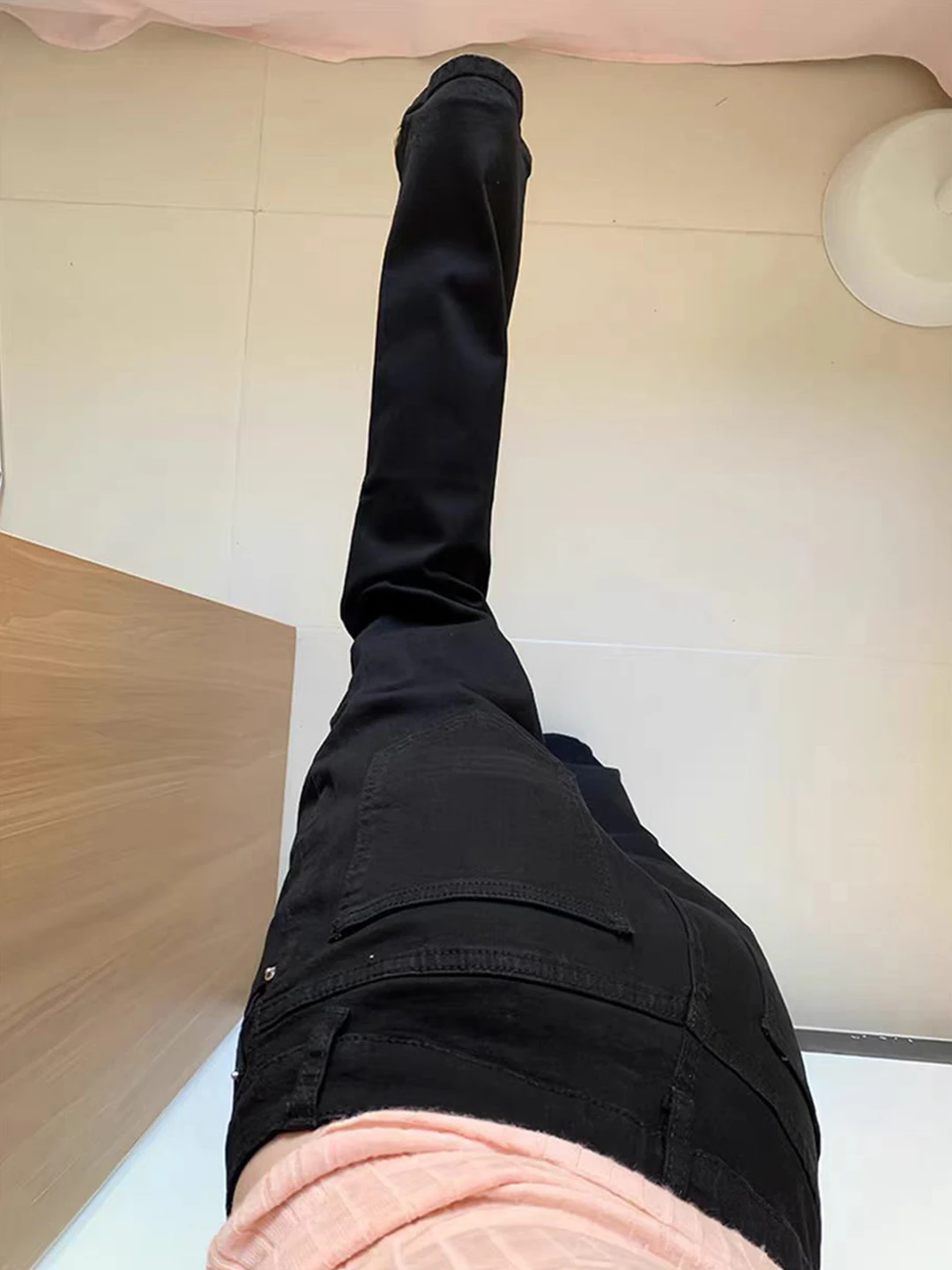 

American Vibe Slim Fit Straight Leg Jeans Men's Spring Wear Lift Trousers Clean Fit Bootcut Pants Youthful Trendy Jeans