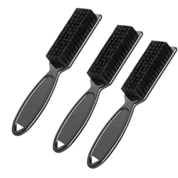 Set Barber Neck Duster Brush Plastic Handle Hairdressing Soft Hair Cleaning Brush Head Shape Carving Cleaning Brush Styling Tool