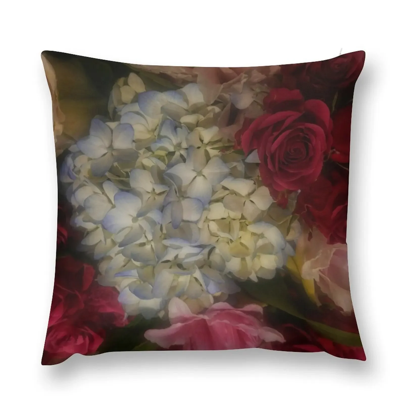 Hydrangea Arrangement II Throw Pillow pillow pillowcase Pillow Covers Decorative