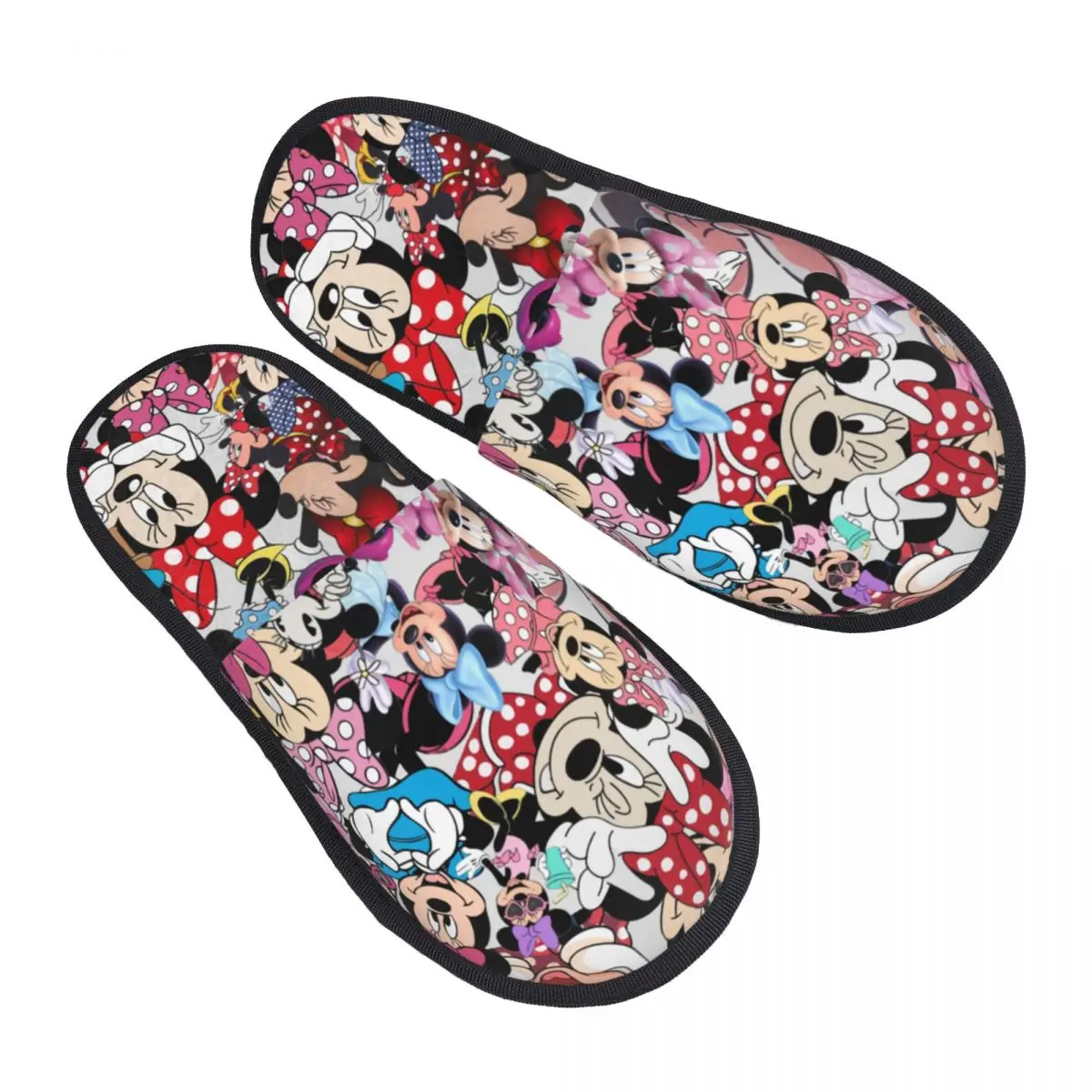 

Cartoon Anime Tv Mickey Mouse Comfort Scuff Memory Foam Slippers Women Hotel House Shoes