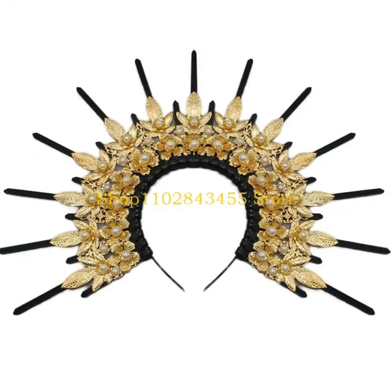 

49MC Crown Headband DIY Materials For Women Baroque Crown