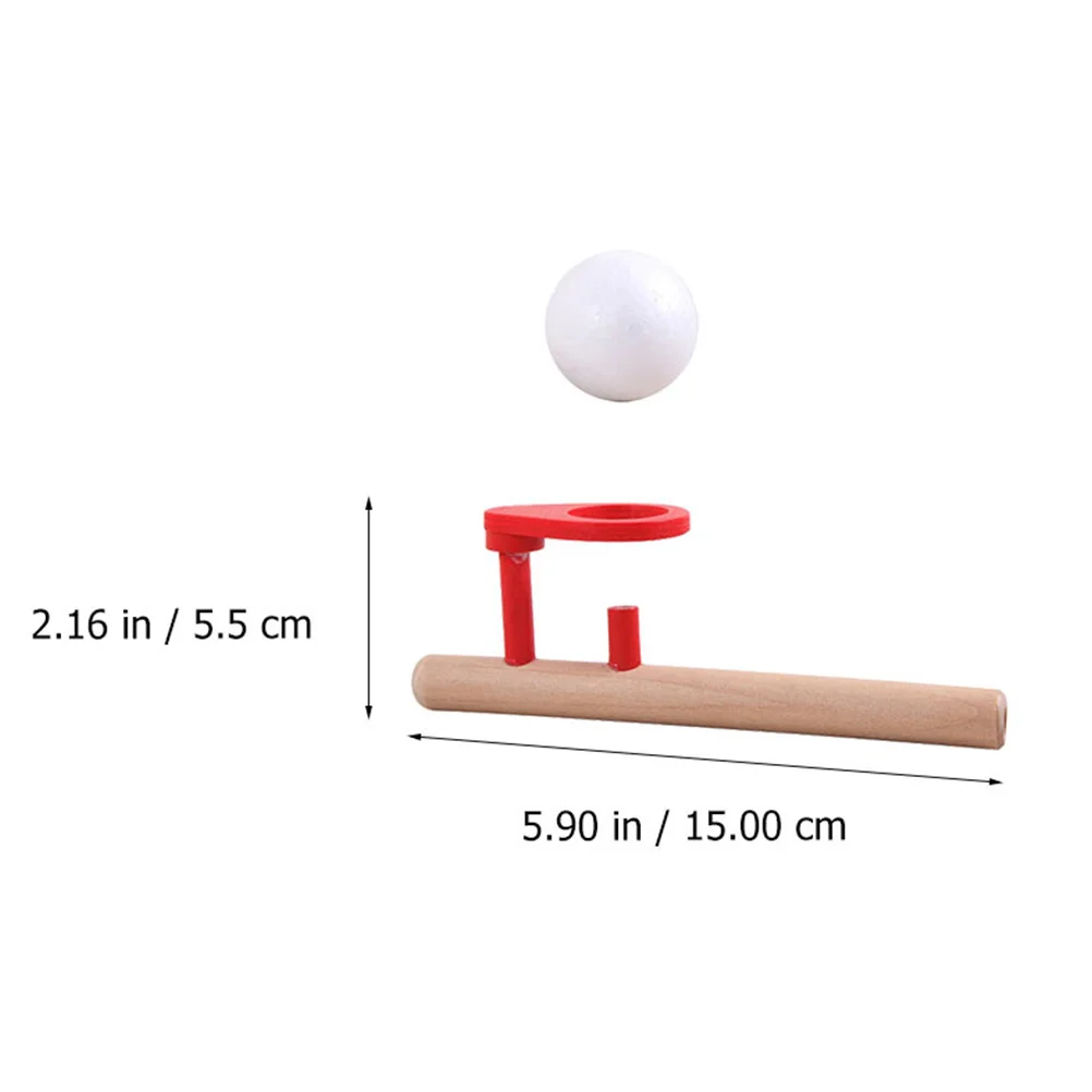 4 Sets Handheld Suspension Ball Blasmaschine Eltern-Kind-Spielzeug Schwimmende Holz Lustige Bälle