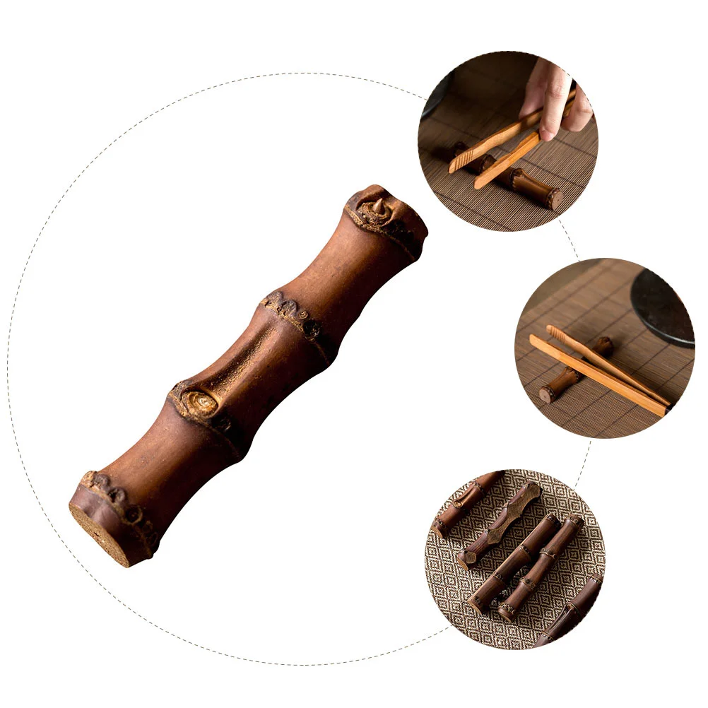 Tea Ceremony Carve Accessories School Accessory Pen Pillow Bamboo Root Brush Rests Play Holder