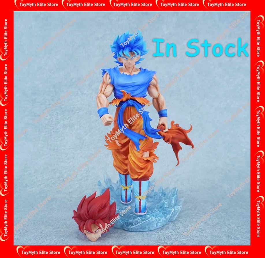 

32cm in Stock Dragon Ball Anime Figure Kirin Super Blue Goku Double Headed Statue Luminous PVC Collectible Model Doll Toy Gifts