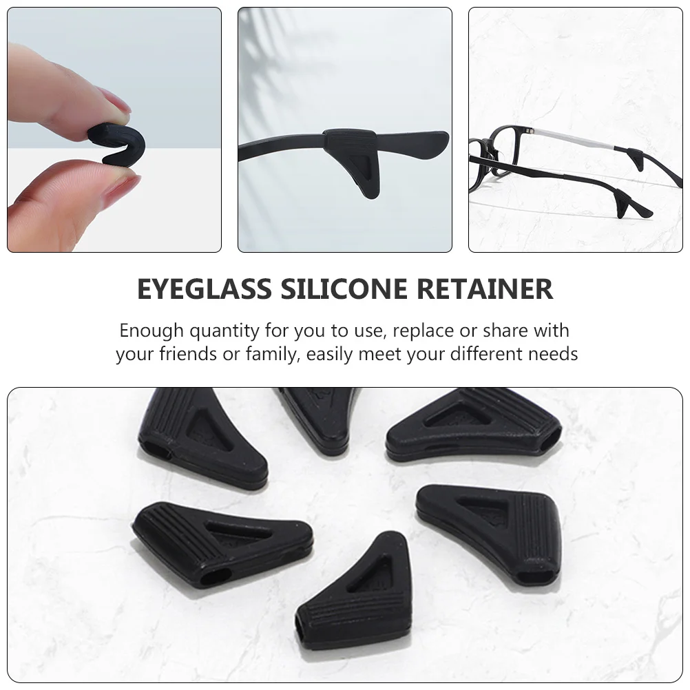 

Silicone Eyeglass Retainer Anti-Slip Ear Grip For Kids Adults Holder Outdoor Sports Riding Yoga Running Work Safety