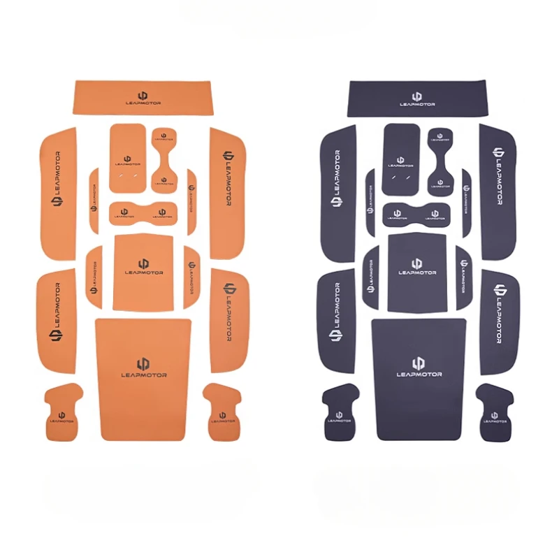 ل LEAPMOTOR C16 لوحة فتحة باب التحكم المركزي تعديل فتحة تخزين السيارة المضادة للانزلاق وسادة الملحقات