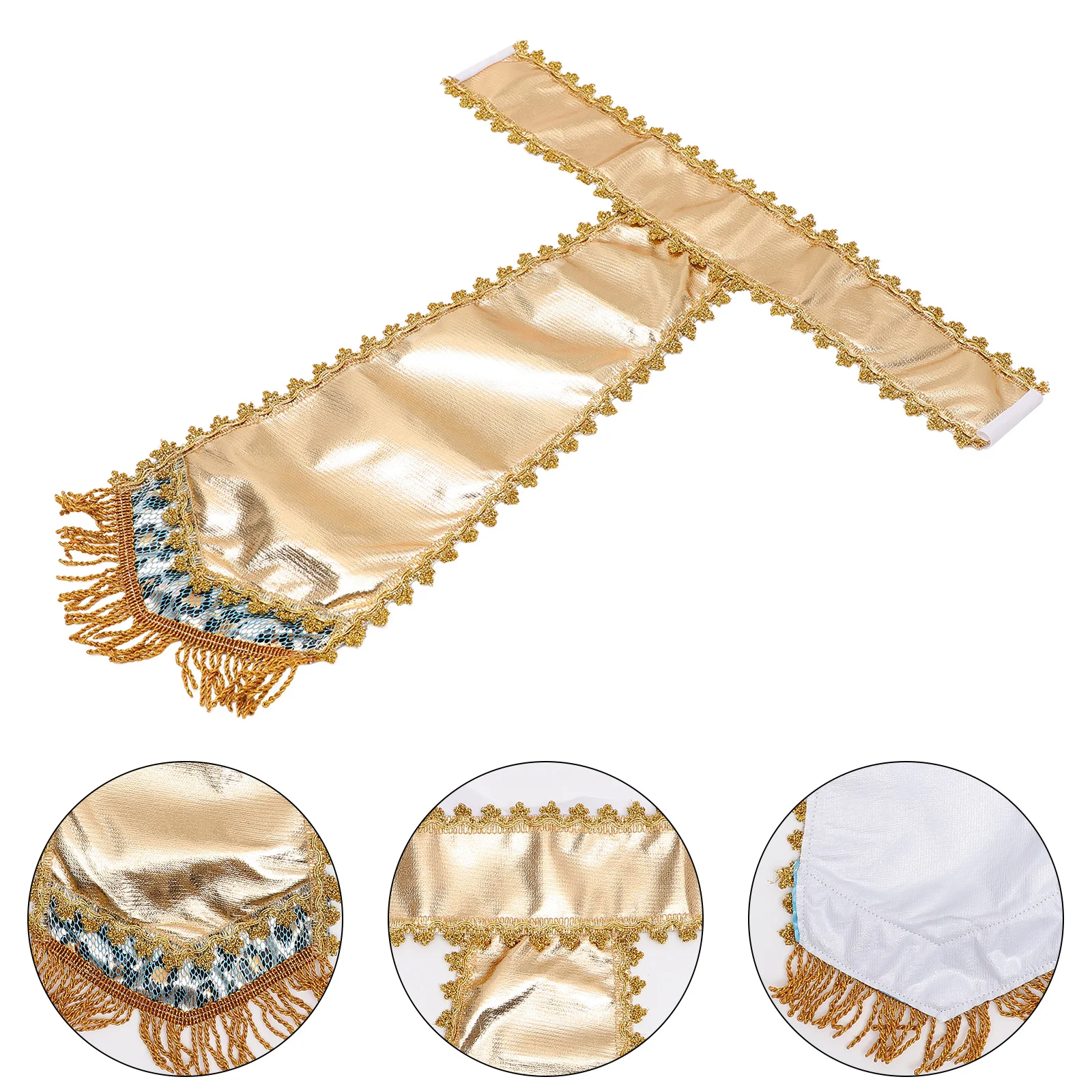 Halloween Cosplay Pharaoh Costume Accessories King Party Dress (Pharaoh Belt (adjustable Size)) 1pc Man Decor Cloth Egyptian