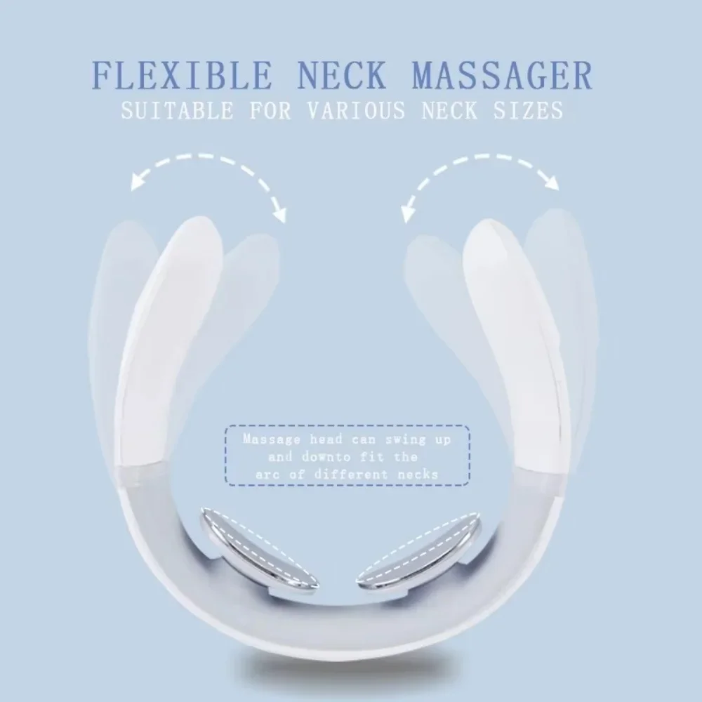 

Cervical Massager Relieve Fatigue and Relax Neck Shoulder Massager Deep Massage Neck Warm Pressing Neck Pressing Care White/Pink