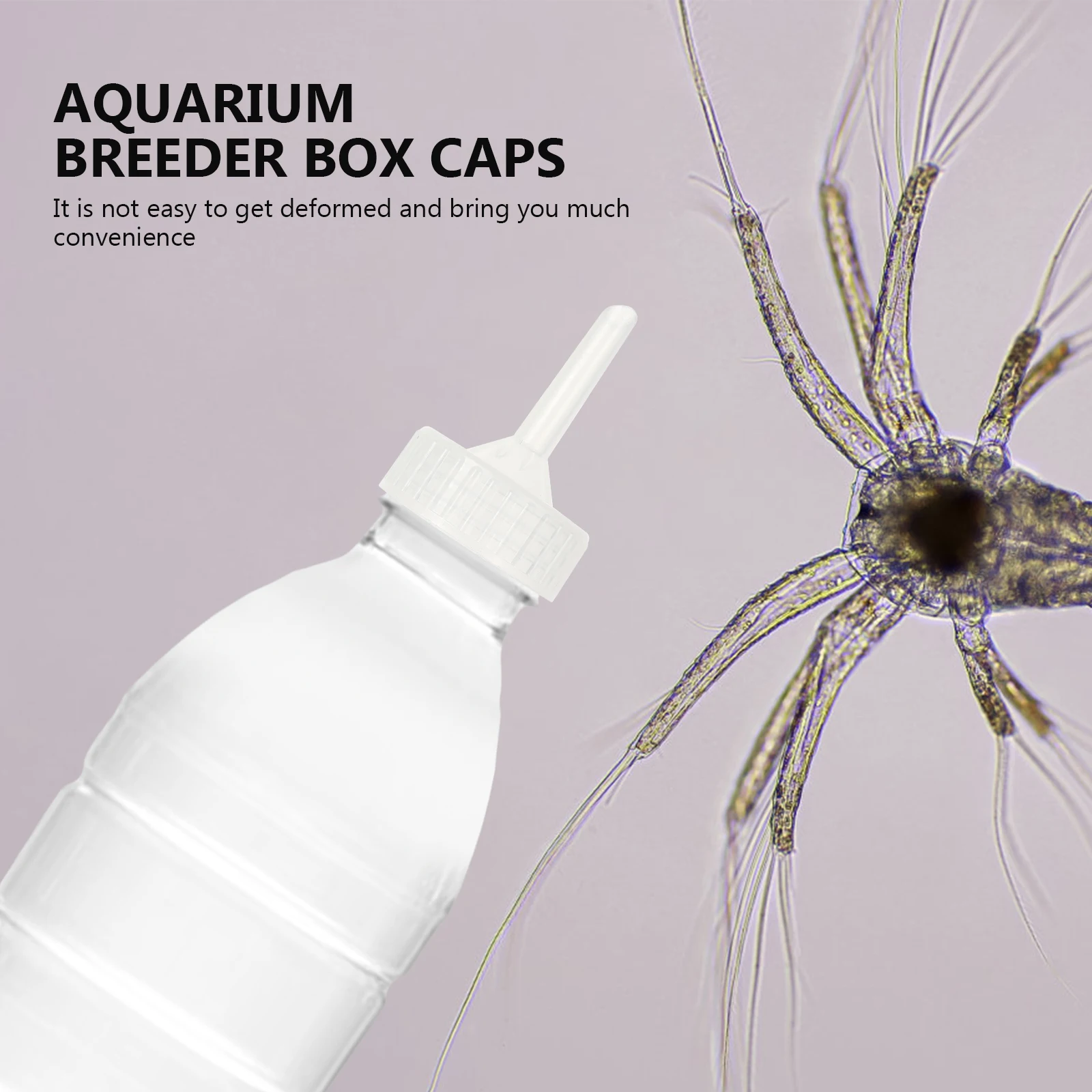 

20 pcs Bottle Cap Incubator for Brine Shrimp Hatchery Aquarium Breeder Box Caps Plastic Safe Environmental Protection Easy Clean