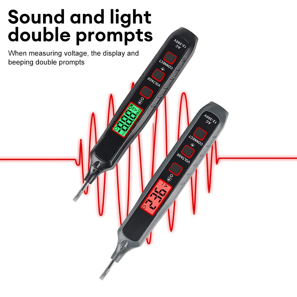 Imagem -04 - Digital Smart Pen tipo Multímetro Testador de Tensão Voltímetro Ncv Disjuntor Localizadores Auto Ranging Ac12300v Jl01