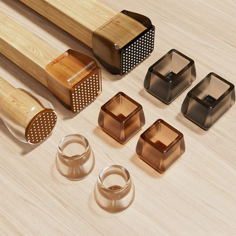 Cubierta silenciosa para base de mesa y silla, taburete resistente al desgaste, pata de mesa, cojín antideslizante, funda protectora para silla