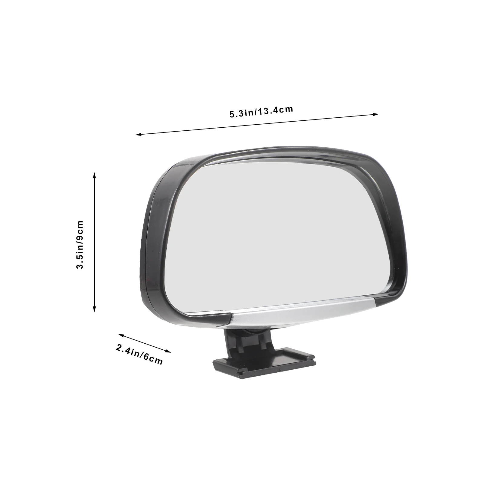 Car Supply Universal Adjustable Blind Spot Mirror (3r-081 Black) Rearview Side Blindspot Reversing Glass