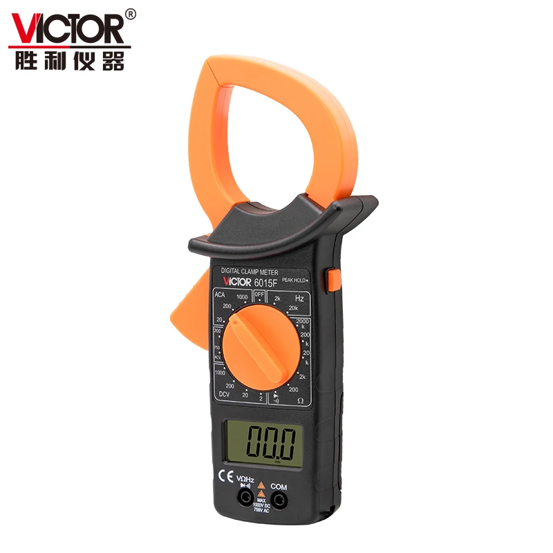 VICTOR 6015F AC DC Current 200A True RMS Auto Digital Multimeter Clamp Meter Auto Range Ammeter Clamp 2000 Counts Clamp Meter