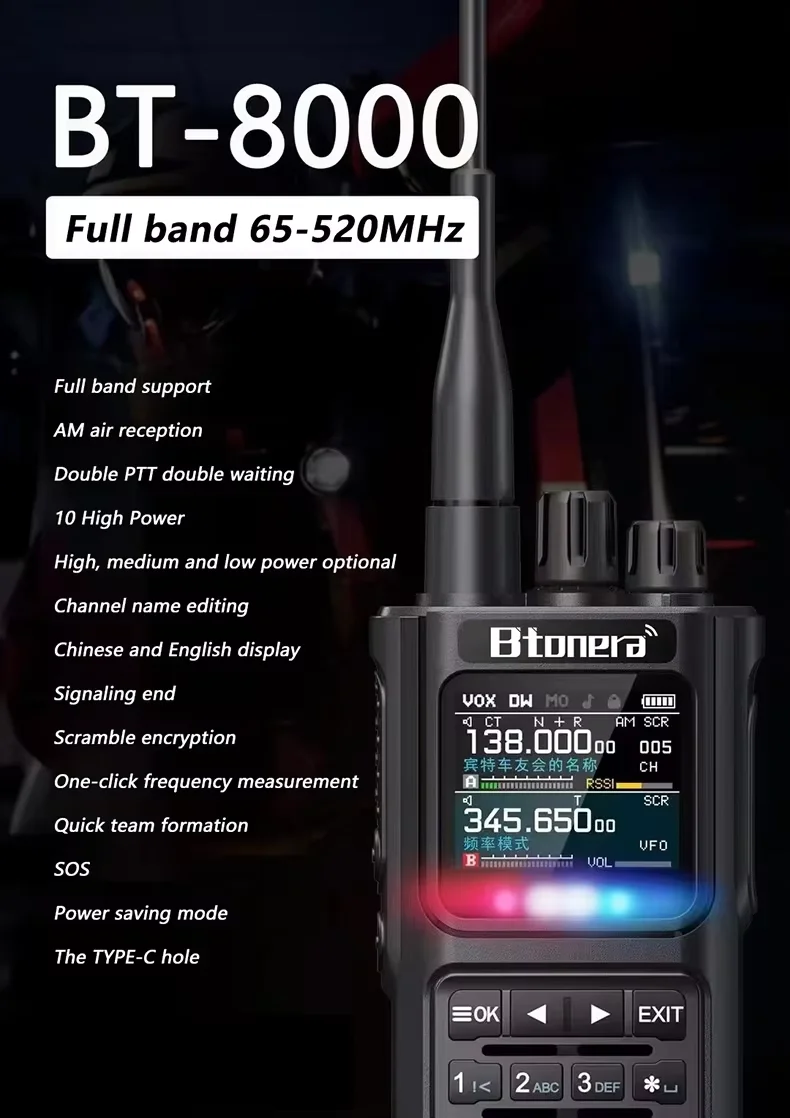bintolk-bt8000-walkie-talkie-portable-full-band-bluetooth-programmer-noise-reduction-spectrum-analyzer-am-two-way-radio-ham