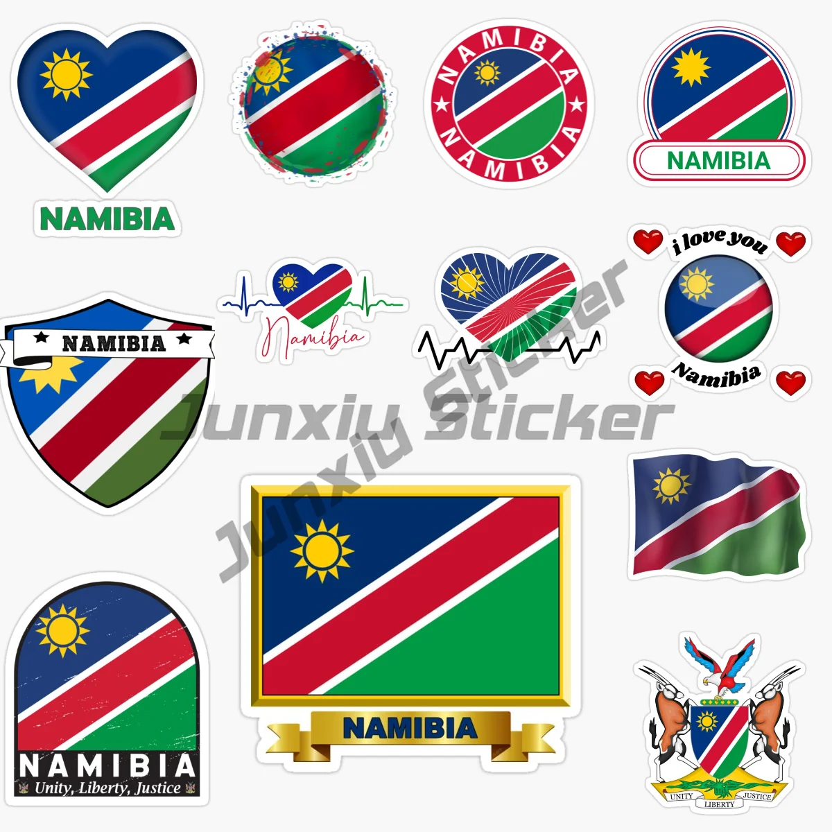 

NAMIBIA Flag Map Creative PVC Car Sticker for Decorate Car Van Window Fridge Table Room Decal Accessories
